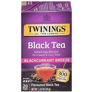 Twinings Blackcurrant Breeze (6x20 Bag) - Publicité Twinings Blackcurrant Breeze (6x20 Bag) - Publicité