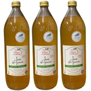 VINACCUS Jus de pomme artisanal Vendéen, 100% pur jus, sans sucre ajouté et sans conservateur, 3 x 1 litre. Publicité VINACCUS Jus de pomme artisanal Vendéen, 100% pur jus, sans sucre ajouté et sans conservateur, 3 x 1 litre. Publicité