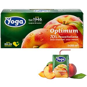 Idea Lot de 8 boîtes de jus de fruits Yoga Optimum pêche italienne 3 x 200 ml - Publicité Idea Lot de 8 boîtes de jus de fruits Yoga Optimum pêche italienne 3 x 200 ml - Publicité