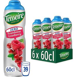 Teisseire Zéro Sucre, Sirop de Framboise Cranberry pour Boisson Rafraîchissante, Cocktails, Bidon 6x60cl - Publicité Teisseire Zéro Sucre, Sirop de Framboise Cranberry pour Boisson Rafraîchissante, Cocktails, Bidon 6x60cl - Publicité