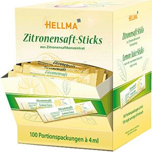 Hellma GRANINI Boite de 100 Sticks de 4 ml de Jus de Citron Concentré - Publicité Hellma GRANINI Boite de 100 Sticks de 4 ml de Jus de Citron Concentré - Publicité