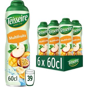 Teisseire Sirop Multifruits pour Boisson Rafraîchissante, Cocktails, Bidon Recyclable 6x60cl - Publicité Teisseire Sirop Multifruits pour Boisson Rafraîchissante, Cocktails, Bidon Recyclable 6x60cl - Publicité