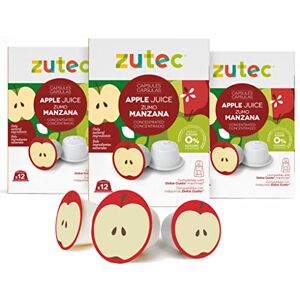Zutec Capsules de jus de pomme Compatible avec les cafetières Dolce Gusto®* 3 caisses de 12 capsules 36 capsules Végétalien - Publicité Zutec Capsules de jus de pomme Compatible avec les cafetières Dolce Gusto®* 3 caisses de 12 capsules 36 capsules Végétalien - Publicité