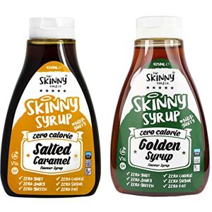 The Skinny Food Co . Lot de 2 sirops de caramel salé et sirop doré Sauce sans sucre zéro calories - Publicité The Skinny Food Co . Lot de 2 sirops de caramel salé et sirop doré Sauce sans sucre zéro calories - Publicité