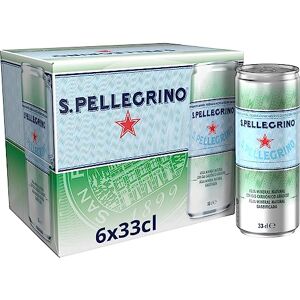 S.Pellegrino San Pellegrino Eau minérale naturelle avec gaz, 6 x 33 cl - Publicité S.Pellegrino San Pellegrino Eau minérale naturelle avec gaz, 6 x 33 cl - Publicité