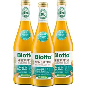 Biotta Ma journée de jus #1 Jus de fruits détox Anti-inflammatoire Mangue, orange et carotte frais et 100% Bio Enrichi en Curcuma, vitamine et minéraux 500 ml Lot de 3 - Publicité Biotta Ma journée de jus #1 Jus de fruits détox Anti-inflammatoire Mangue, orange et carotte frais et 100% Bio Enrichi en Curcuma, vitamine et minéraux 500 ml Lot de 3 - Publicité