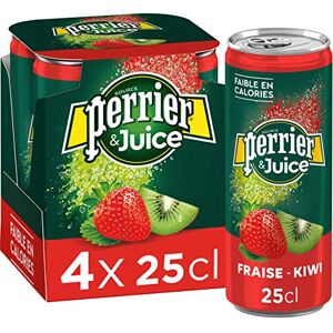 Perrier & Juice Fraise/Kiwi Boisson Gazeuse Aromatisée aux Jus de 4 Fruits à Base de Concentré 4 x 25 cl - Publicité Perrier & Juice Fraise/Kiwi Boisson Gazeuse Aromatisée aux Jus de 4 Fruits à Base de Concentré 4 x 25 cl - Publicité