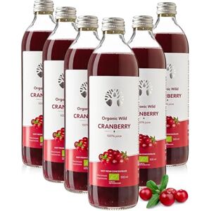 LOOV Jus de canneberge sauvage bio – 100% pur, pressé à froid, sans sucre ni eau ajoutés – 6 bouteilles en verre de 500 ml - Publicité LOOV Jus de canneberge sauvage bio – 100% pur, pressé à froid, sans sucre ni eau ajoutés – 6 bouteilles en verre de 500 ml - Publicité