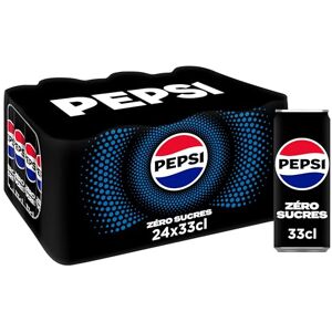 Pepsi Soda au Cola Sans Sucres Lot de 24x33cl - Publicité Pepsi Soda au Cola Sans Sucres Lot de 24x33cl - Publicité