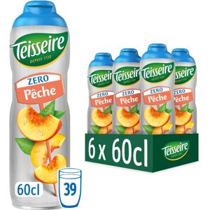 Teisseire Zéro Sucre, Sirop Pêche pour Boisson Rafraîchissante, Cocktails, Bidon (Pack de 6) - Publicité Teisseire Zéro Sucre, Sirop Pêche pour Boisson Rafraîchissante, Cocktails, Bidon (Pack de 6) - Publicité