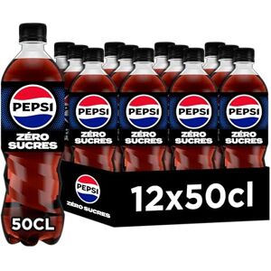 Pepsi Soda au Cola Sans Sucres Lot de 12x50cl - Publicité Pepsi Soda au Cola Sans Sucres Lot de 12x50cl - Publicité