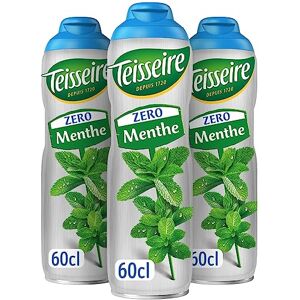 LNEE Pack de 3 sirops Teisseire 0% de sucre menthe verte 3 x 60 cl - Publicité LNEE Pack de 3 sirops Teisseire 0% de sucre menthe verte 3 x 60 cl - Publicité