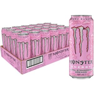 Monster Cable Energy Drink Ultra Strawberry Dreams 24 x 500 ml - Publicité Monster Cable Energy Drink Ultra Strawberry Dreams 24 x 500 ml - Publicité