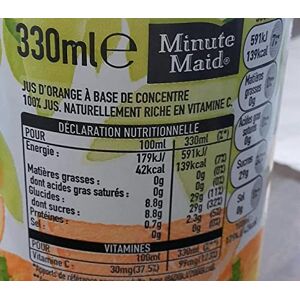 Minute Maid Canette de jus d'orange de 33 cl - Publicité Minute Maid Canette de jus d'orange de 33 cl - Publicité