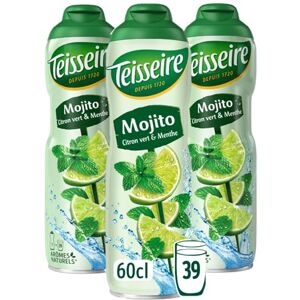 Teisseire Sirop de Mojito pour Boisson Rafraîchissante, Cocktails, Bidon Recyclable 3x60cl - Publicité Teisseire Sirop de Mojito pour Boisson Rafraîchissante, Cocktails, Bidon Recyclable 3x60cl - Publicité