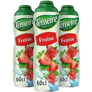 Teisseire Sirop de Fraise pour Boisson Rafraîchissante, Cocktails, Bidon Recyclable 3x60cl - Publicité Teisseire Sirop de Fraise pour Boisson Rafraîchissante, Cocktails, Bidon Recyclable 3x60cl - Publicité