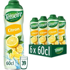 Teisseire Sirop de Citron pour Boisson Rafraîchissante, Cocktails, Bidon Recyclable 6x60cl - Publicité Teisseire Sirop de Citron pour Boisson Rafraîchissante, Cocktails, Bidon Recyclable 6x60cl - Publicité