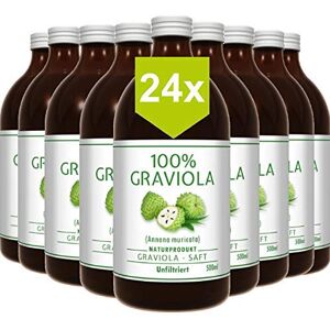 Graviola.de 24 x 100% JUS DE COROSSOL 24 x 500ml non filtré et végétalien à base de 100% purée de corossol. Guanábana. Soursop. Graviola. Stachelannone. Publicité Graviola.de 24 x 100% JUS DE COROSSOL 24 x 500ml non filtré et végétalien à base de 100% purée de corossol. Guanábana. Soursop. Graviola. Stachelannone. Publicité