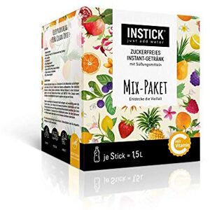 INSTICK just add water INSTICK Boisson instantanée sans sucre paquet mix de 46 chacun pour 1,5-2,5L différentes sortes boisson en poudre végétalienne, faible en calories, avec vitamine C, poudre pour eau - Publicité INSTICK just add water INSTICK Boisson instantanée sans sucre paquet mix de 46 chacun pour 1,5-2,5L différentes sortes boisson en poudre végétalienne, faible en calories, avec vitamine C, poudre pour eau - Publicité