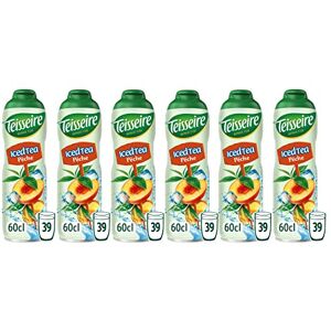 Teisseire Pack de 6 sirops iced tea pêche 6x60cl - Publicité Teisseire Pack de 6 sirops iced tea pêche 6x60cl - Publicité