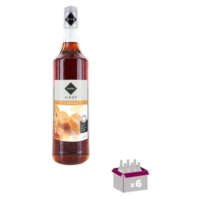 Wine And More Lot de 6 Sirops Rioba Caramel 6x1L - Publicité Wine And More Lot de 6 Sirops Rioba Caramel 6x1L - Publicité