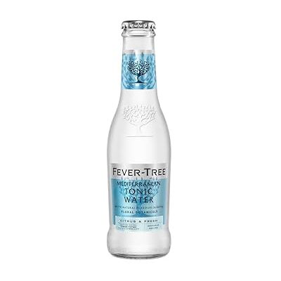 FEVER-TREE -24 Bouteilles de 200 ml de Mediterranean Tonic Water-Citron et herbes aromatiques Soda (24 x 200 ml - Publicité FEVER-TREE -24 Bouteilles de 200 ml de Mediterranean Tonic Water-Citron et herbes aromatiques Soda (24 x 200 ml - Publicité