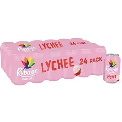 Rubicon Lychee Sparkling Drink 330 ml (Pack of 24) - Publicité Rubicon Lychee Sparkling Drink 330 ml (Pack of 24) - Publicité