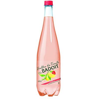 Badoit Bulles de Fruits Eaux Aromatisées, Citron Touche de Fraise, 1L - Publicité Badoit Bulles de Fruits Eaux Aromatisées, Citron Touche de Fraise, 1L - Publicité
