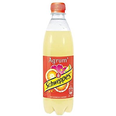 Schweppes Bouteille 50cl Agrum Pack De 24 - Publicité Schweppes Bouteille 50cl Agrum Pack De 24 - Publicité