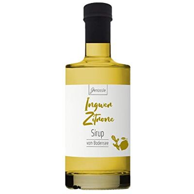 Genüssle Sirop de gingembre au citron 350ml Sirop de gingembre au citron du Lac de Constance Sirop de gingembre issu d'ingrédients purement naturels et sans additifs, Grandeur:350 ml - Publicité Genüssle Sirop de gingembre au citron 350ml Sirop de gingembre au citron du Lac de Constance Sirop de gingembre issu d'ingrédients purement naturels et sans additifs, Grandeur:350 ml - Publicité