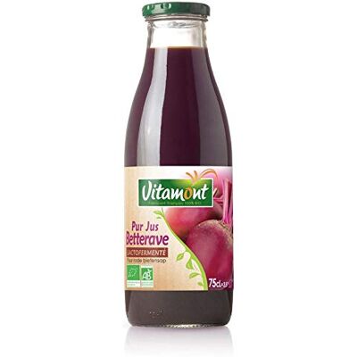 VITAMONT PUR JUS DE BETTERAVE LACTOFERMENTE 75CL - Publicité VITAMONT PUR JUS DE BETTERAVE LACTOFERMENTE 75CL - Publicité