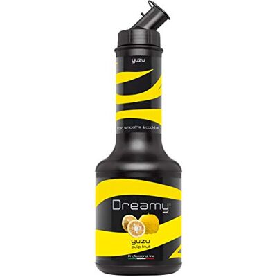 Dreamy Sirop à cocktail Yuzu Pulp 95 cl fabriqué avec du yuzu frais concentré, préparez des sirops de cocktail, des sirops de mocktail, des smoothies, des milkshakes - Publicité Dreamy Sirop à cocktail Yuzu Pulp 95 cl fabriqué avec du yuzu frais concentré, préparez des sirops de cocktail, des sirops de mocktail, des smoothies, des milkshakes - Publicité
