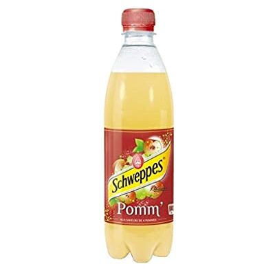 Schweppes Pomm 50cl (pack de 24) - Publicité Schweppes Pomm 50cl (pack de 24) - Publicité