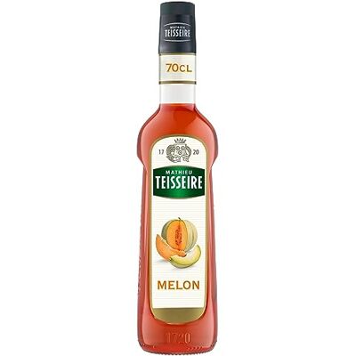 Teisseire Sirop de Melon Mathieu , pour boissons, sodas, cocktails avec ou sans alcool, milk-shakes, smoothies, bouteille de 70cl - Publicité Teisseire Sirop de Melon Mathieu , pour boissons, sodas, cocktails avec ou sans alcool, milk-shakes, smoothies, bouteille de 70cl - Publicité