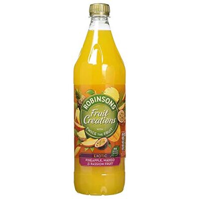 Robinsons Fruit Creations Exotique Ananas, Mangue et Fruit de la passion 1000 g - Publicité Robinsons Fruit Creations Exotique Ananas, Mangue et Fruit de la passion 1000 g - Publicité