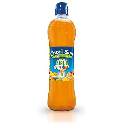 Capri Sun Sirop multi-fruits avec vitamines et goût de fruits 600 ml - Publicité Capri Sun Sirop multi-fruits avec vitamines et goût de fruits 600 ml - Publicité