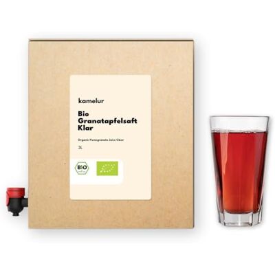 Kamelur 3 litres de jus de grenade BIO jus de grenade 100% bio sans additifs jus de grenade en boîte pratique - Publicité Kamelur 3 litres de jus de grenade BIO jus de grenade 100% bio sans additifs jus de grenade en boîte pratique - Publicité
