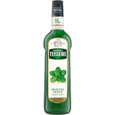 Teisseire Sirop de menthe verte de qualité professionnelle 100cl - Publicité Teisseire Sirop de menthe verte de qualité professionnelle 100cl - Publicité