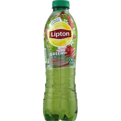Lipton green Fraise Cranberry La bouteille d'1l - Publicité Lipton green Fraise Cranberry La bouteille d'1l - Publicité