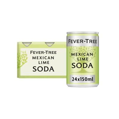 FEVER-TREE Soda Citron vert mexicain 6 x 150 ml (lot de 4, total 24 canettes) - Publicité FEVER-TREE Soda Citron vert mexicain 6 x 150 ml (lot de 4, total 24 canettes) - Publicité