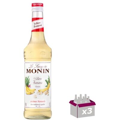 Wine And More Lot de 3 Sirop Banane jaune 70cL - Publicité Wine And More Lot de 3 Sirop Banane jaune 70cL - Publicité