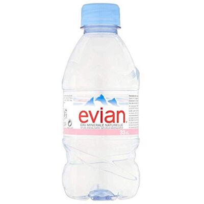 Evian Eau minérale 24 x 330 ml - Publicité Evian Eau minérale 24 x 330 ml - Publicité