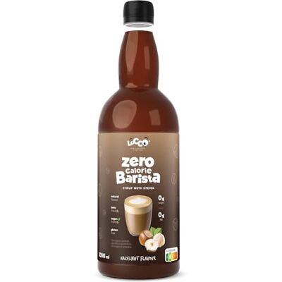 LOCCO LOW CALORIES COMPANY LoCCo Sirop Barista Sans Calories pour Café à la Stévia – Zéro Calorie, Sans Sucre, Keto, Sans Gluten, Végan (Saveur Noisette) 1L - Publicité LOCCO LOW CALORIES COMPANY LoCCo Sirop Barista Sans Calories pour Café à la Stévia – Zéro Calorie, Sans Sucre, Keto, Sans Gluten, Végan (Saveur Noisette) 1L - Publicité