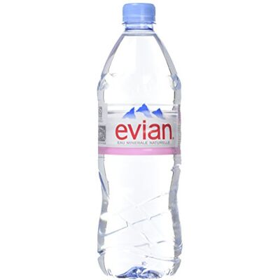 Evian Eau Minérale Naturelle 6 x 1L Lot de 3 - Publicité Evian Eau Minérale Naturelle 6 x 1L Lot de 3 - Publicité