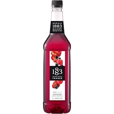 1883 MAISON ROUTIN 1883 Sirop Grenadine 1 L - Publicité 1883 MAISON ROUTIN 1883 Sirop Grenadine 1 L - Publicité