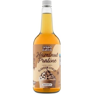 The Skinny Food Co - Praliné Noisette - 1000ml - Sirop de Café - Publicité The Skinny Food Co - Praliné Noisette - 1000ml - Sirop de Café - Publicité
