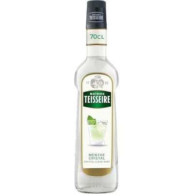 Mathieu Teisseire Sirop de menthe cristal de qualité professionnelle 70cl - Publicité Mathieu Teisseire Sirop de menthe cristal de qualité professionnelle 70cl - Publicité