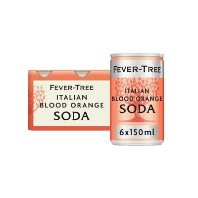 FEVER-TREE Soda à l'orange sanguine italienne 6 x 150 ml (lot de 4, total 24 canettes) - Publicité FEVER-TREE Soda à l'orange sanguine italienne 6 x 150 ml (lot de 4, total 24 canettes) - Publicité