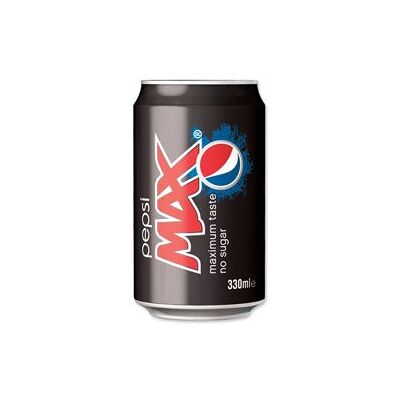 Pepsi Max A01100 Lot de 24 boîtes à boisson gazeuse 330 ml - Publicité Pepsi Max A01100 Lot de 24 boîtes à boisson gazeuse 330 ml - Publicité
