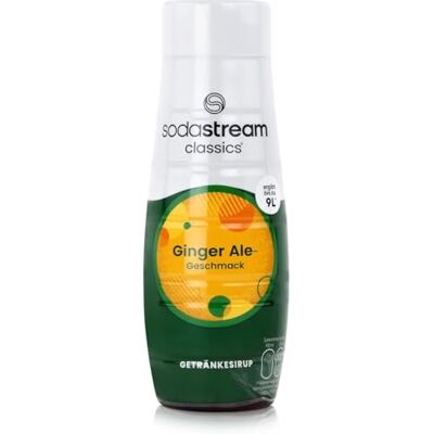 sodastream Classics Ginger Ale Sirop Préparé en quelques secondes et toujours frais Donne environ 9 litres Bouteille de 440 ml 1 pièce - Publicité sodastream Classics Ginger Ale Sirop Préparé en quelques secondes et toujours frais Donne environ 9 litres Bouteille de 440 ml 1 pièce - Publicité